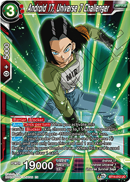 Android 17, Universe 7 Challenger (BT14-012) [Cross Spirits] | Sanctuary Gaming