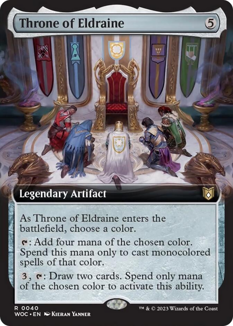 Throne of Eldraine (Extended Art) [Wilds of Eldraine Commander] | Sanctuary Gaming
