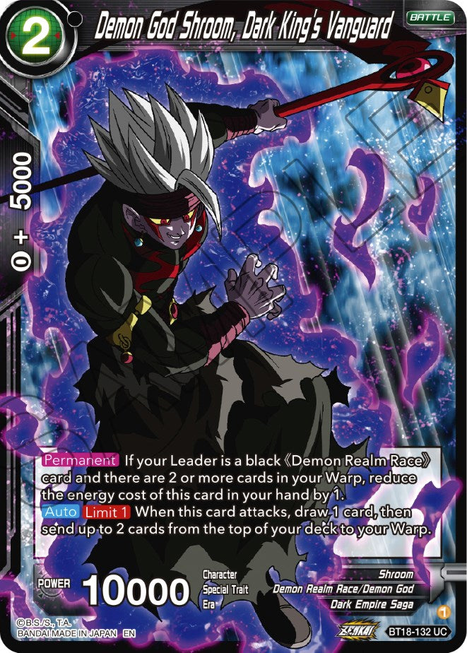 Demon God Shroom, Dark King's Vanguard (BT18-132) [Dawn of the Z-Legends] | Sanctuary Gaming