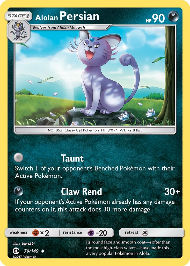 Alolan Persian (79/149) (Cosmos Holo) (Blister Exclusive) [Sun & Moon: Base Set] | Sanctuary Gaming