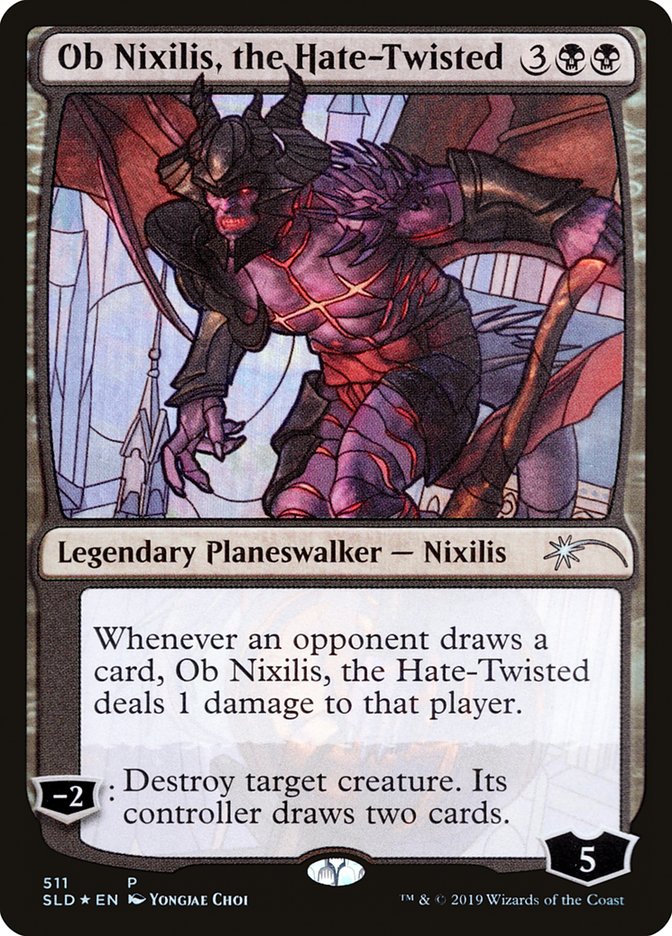Ob Nixilis, the Hate-Twisted (Stained Glass) [Secret Lair Drop Promos] | Sanctuary Gaming