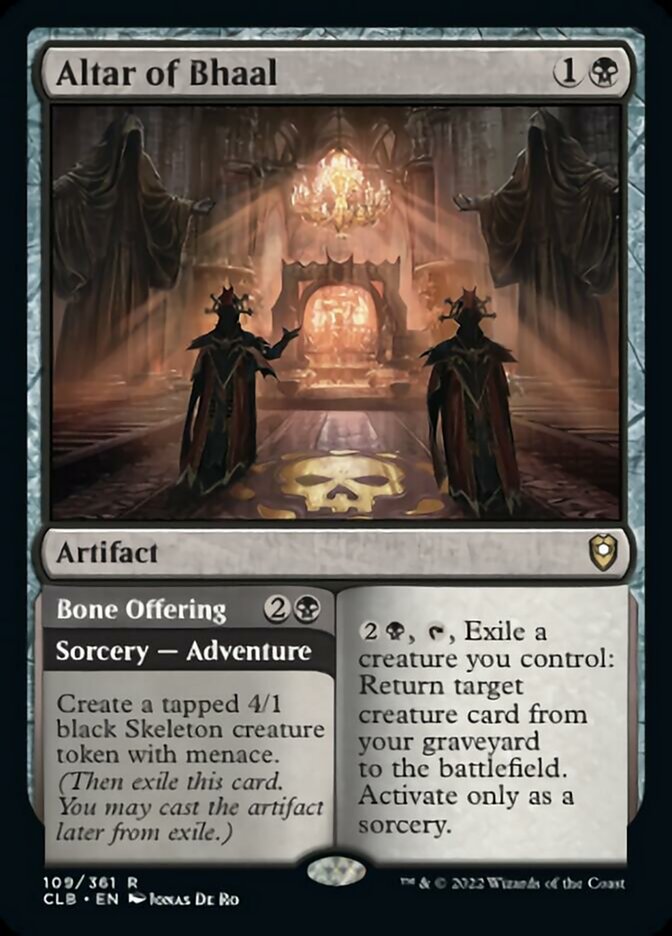 Altar of Bhaal // Bone Offering [Commander Legends: Battle for Baldur's Gate] | Sanctuary Gaming