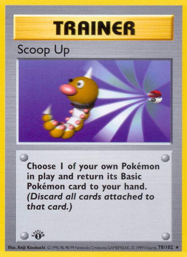 Scoop Up (78/102) (Shadowless) [Base Set 1st Edition] | Sanctuary Gaming