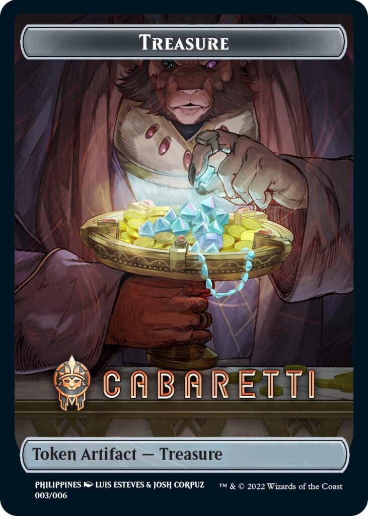 Treasure Token (Cabaretti) (Southeast Asia Artists) [Streets of New Capenna Tokens] | Sanctuary Gaming