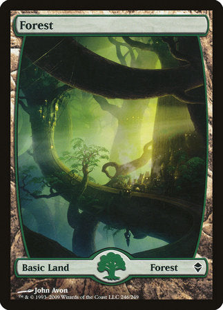 Forest (246) - Full Art [Zendikar] | Sanctuary Gaming