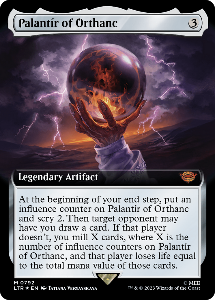 Palantir of Orthanc (Extended Art) (Surge Foil) [The Lord of the Rings: Tales of Middle-Earth] | Sanctuary Gaming