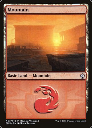 Mountain - Boros (A07) [GRN Ravnica Weekend] | Sanctuary Gaming
