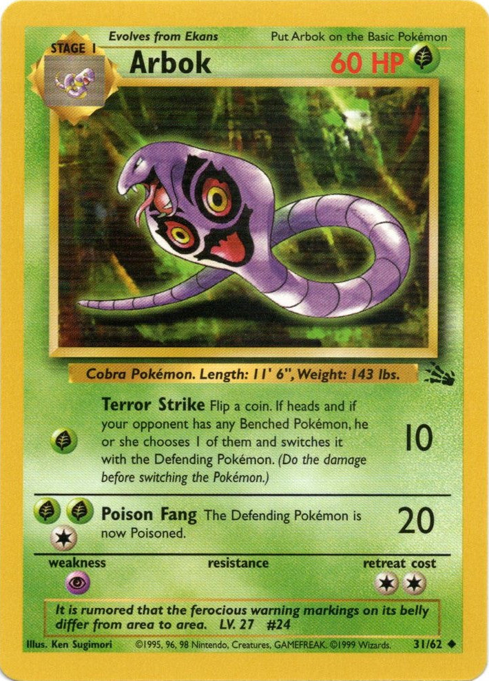 Arbok (31/62) [Fossil Unlimited] | Sanctuary Gaming