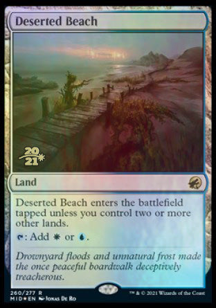 Deserted Beach [Innistrad: Midnight Hunt Prerelease Promos] | Sanctuary Gaming
