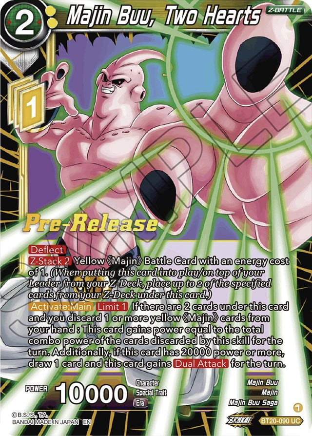 Majin Buu, Two Hearts (BT20-090) [Power Absorbed Prerelease Promos] | Sanctuary Gaming