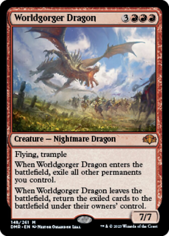 Worldgorger Dragon [Dominaria Remastered] | Sanctuary Gaming