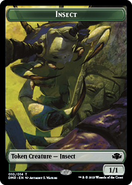 Insect Token [Dominaria Remastered Tokens] | Sanctuary Gaming