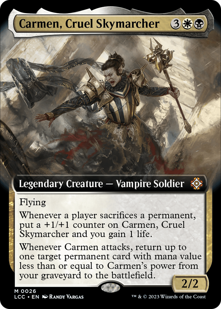 Carmen, Cruel Skymarcher (Extended Art) [The Lost Caverns of Ixalan Commander] | Sanctuary Gaming