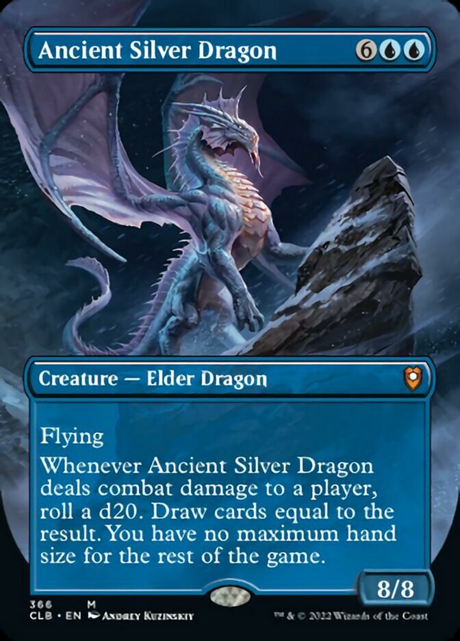 Ancient Silver Dragon (Borderless Alternate Art) [Commander Legends: Battle for Baldur's Gate] | Sanctuary Gaming