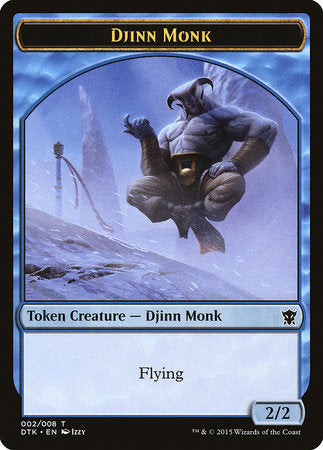 Djinn Monk Token [Dragons of Tarkir Tokens] | Sanctuary Gaming