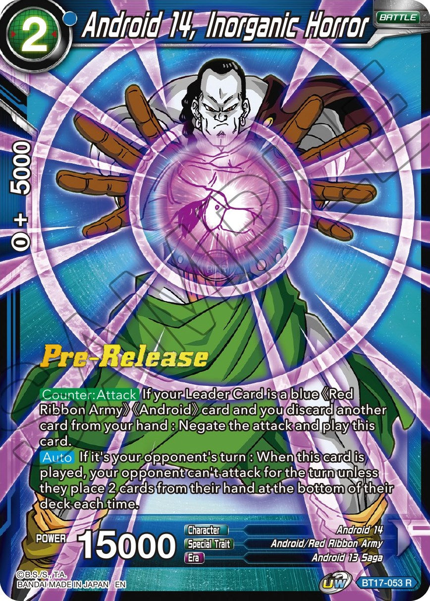 Android 14, Inorganic Horror (BT17-053) [Ultimate Squad Prerelease Promos] | Sanctuary Gaming