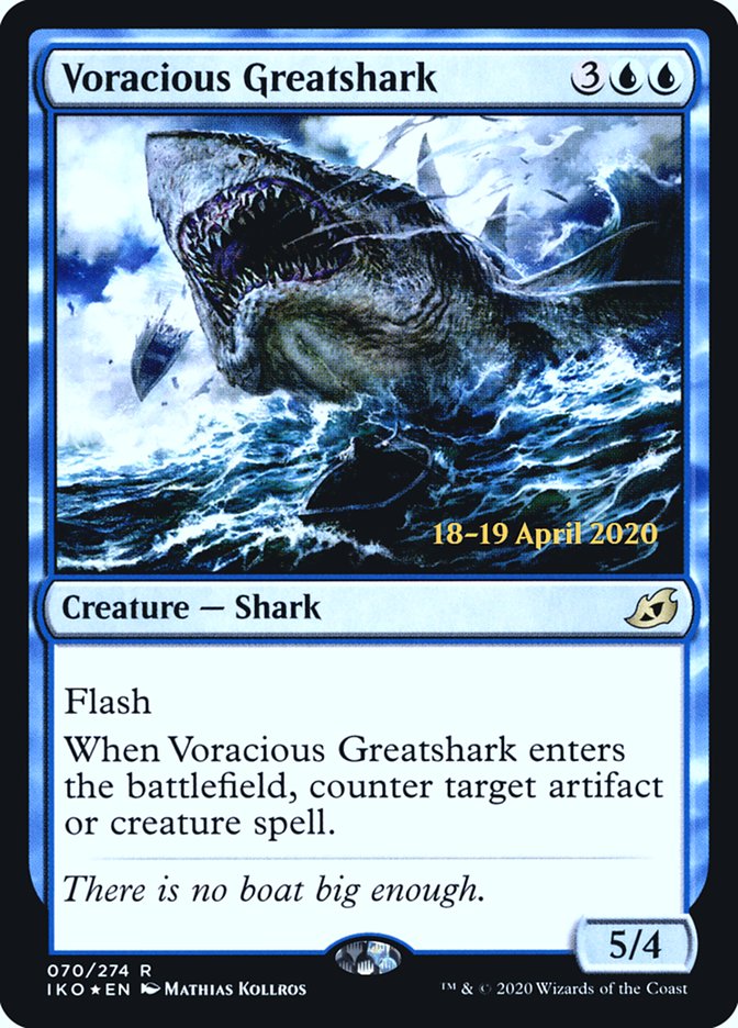 Voracious Greatshark  [Ikoria: Lair of Behemoths Prerelease Promos] | Sanctuary Gaming