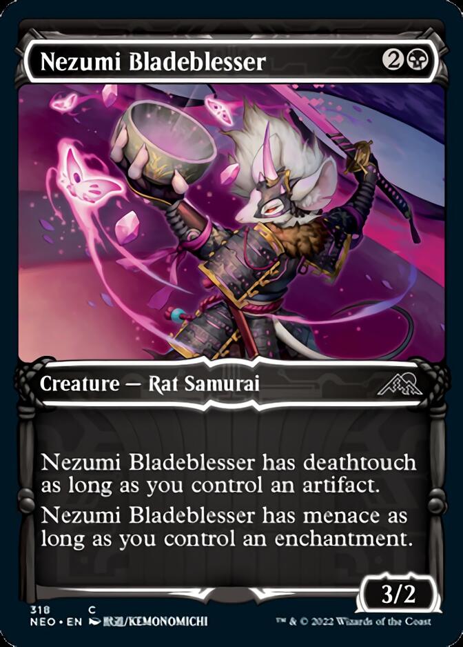 Nezumi Bladeblesser (Showcase Samurai) [Kamigawa: Neon Dynasty] | Sanctuary Gaming