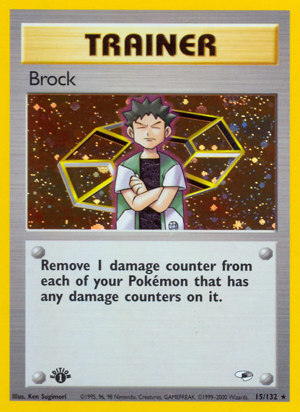 Brock (15/132) [Gym Heroes 1st Edition] | Sanctuary Gaming