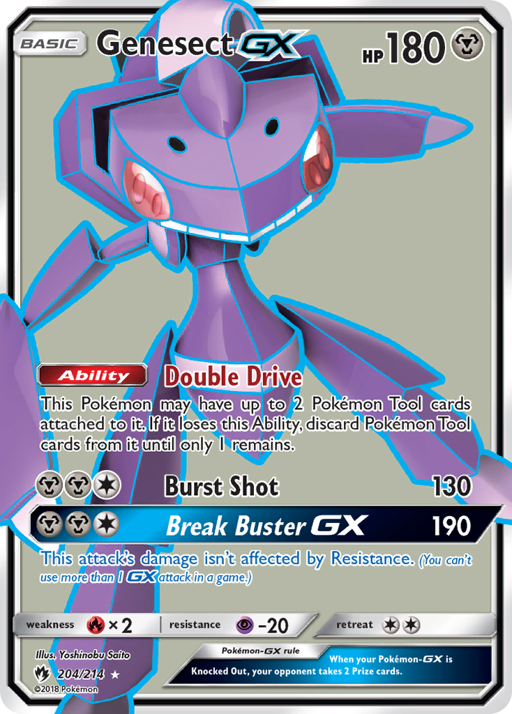 Genesect GX (204/214) [Sun & Moon: Lost Thunder] | Sanctuary Gaming