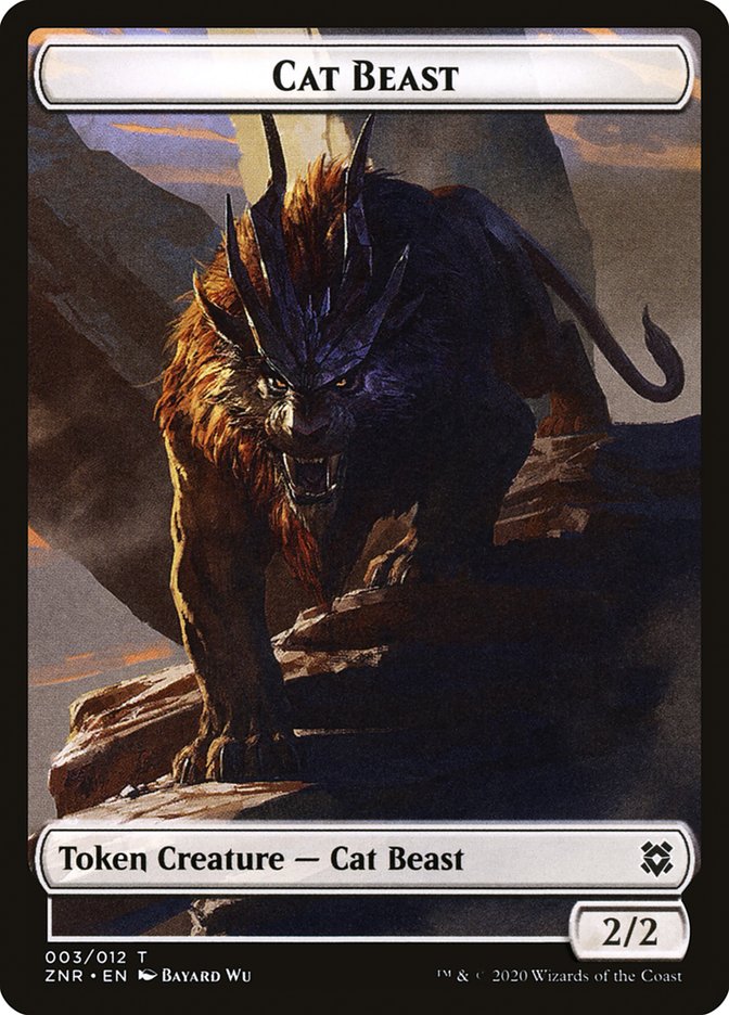 Cat Beast Token [Zendikar Rising] | Sanctuary Gaming