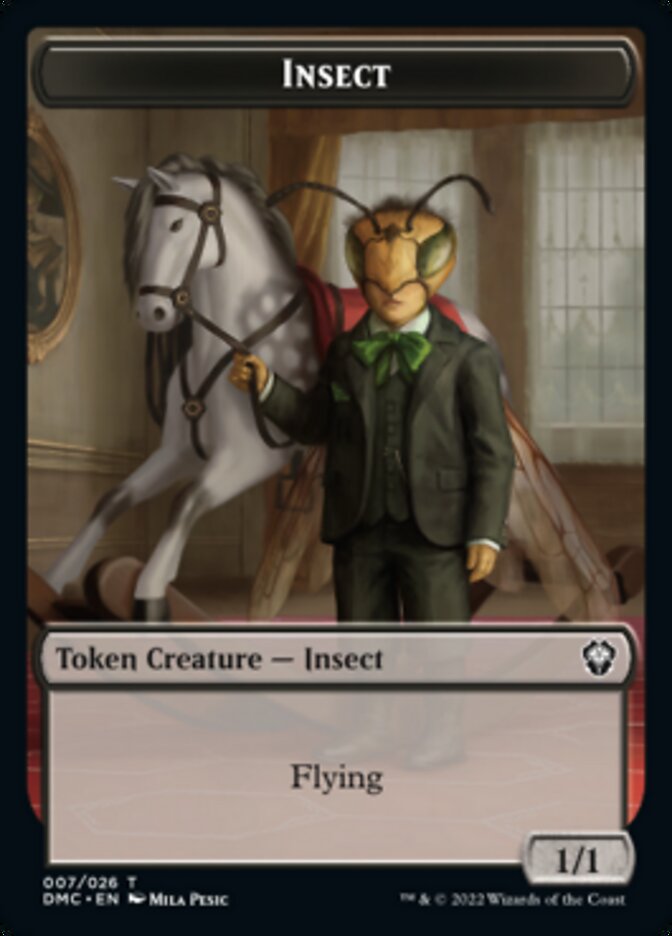 Soldier // Insect Double-sided Token [Dominaria United Tokens] | Sanctuary Gaming
