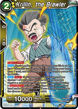 Krillin, the Brawler (BT14-105) [Cross Spirits] | Sanctuary Gaming