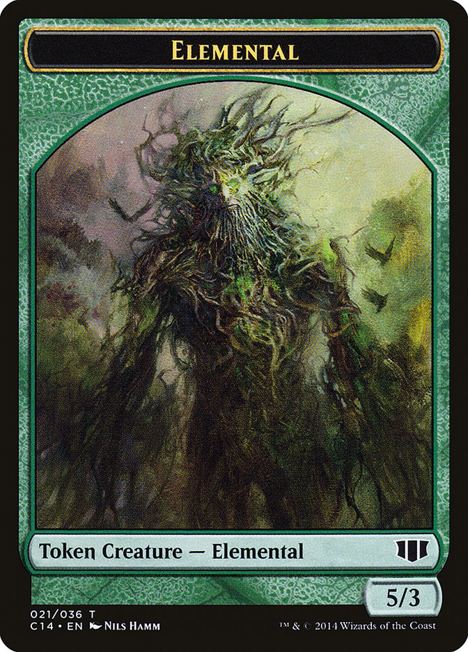 Elemental // Beast (019/036) Double-sided Token [Commander 2014 Tokens] | Sanctuary Gaming