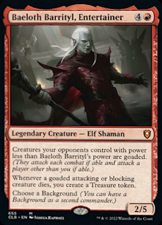 Baeloth Barrityl, Entertainer [Commander Legends: Battle for Baldur's Gate] | Sanctuary Gaming