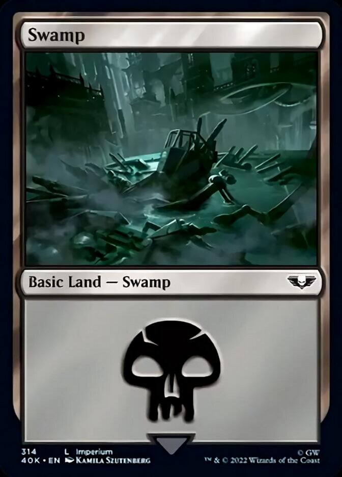 Swamp (314) [Universes Beyond: Warhammer 40,000] | Sanctuary Gaming