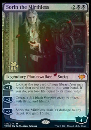 Sorin the Mirthless [Innistrad: Crimson Vow Prerelease Promos] | Sanctuary Gaming