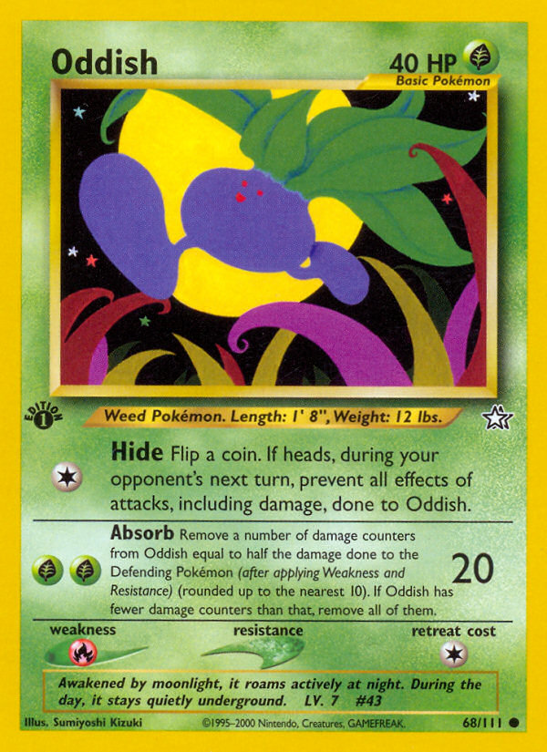 Oddish (68/111) [Neo Genesis 1st Edition] | Sanctuary Gaming