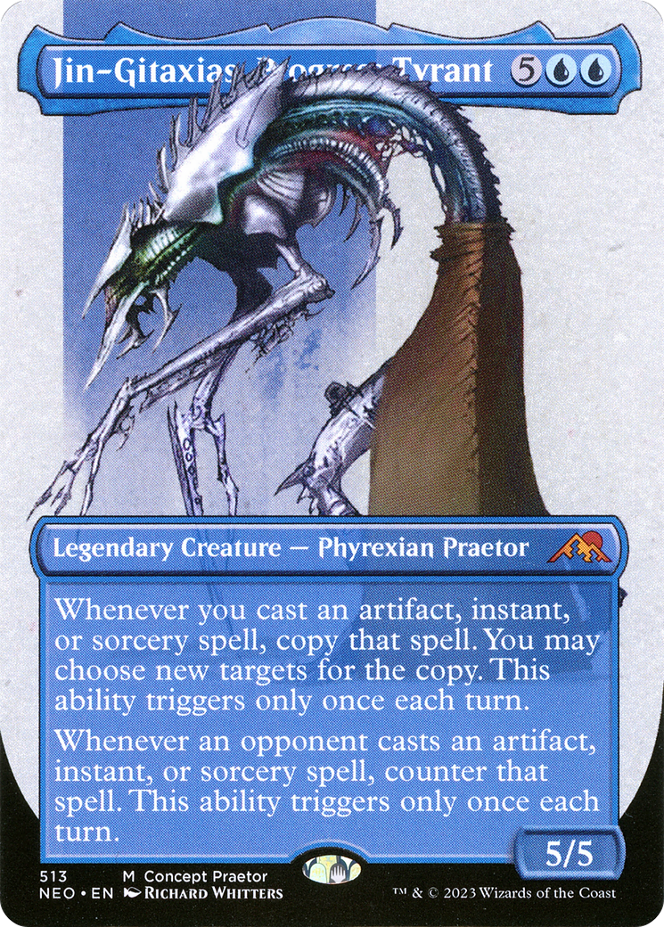 Jin-Gitaxias, Progress Tyrant (Borderless Concept Praetors) [Phyrexia: All Will Be One] | Sanctuary Gaming