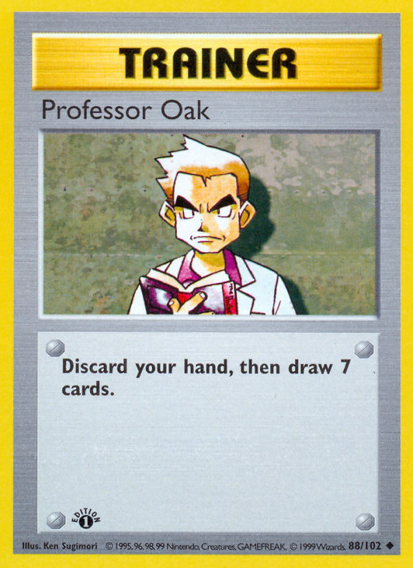 Professor Oak (88/102) (Shadowless) [Base Set 1st Edition] | Sanctuary Gaming