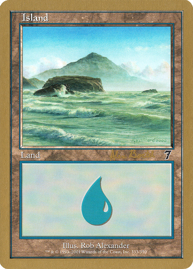 Island (ab333) (Alex Borteh) [World Championship Decks 2001] | Sanctuary Gaming