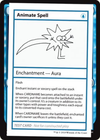 Animate Spell (2021 Edition) [Mystery Booster Playtest Cards] | Sanctuary Gaming