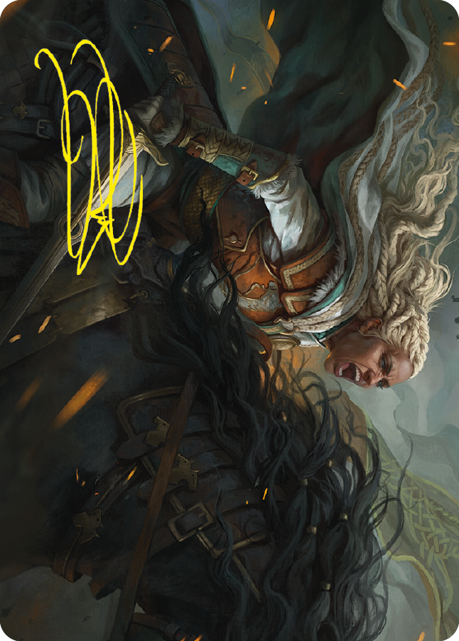 Eowyn, Fearless Knight Art Card (Gold-Stamped Signature) [The Lord of the Rings: Tales of Middle-earth Art Series] | Sanctuary Gaming
