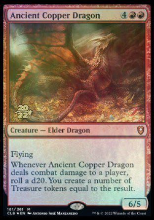 Ancient Copper Dragon [Commander Legends: Battle for Baldur's Gate Prerelease Promos] | Sanctuary Gaming