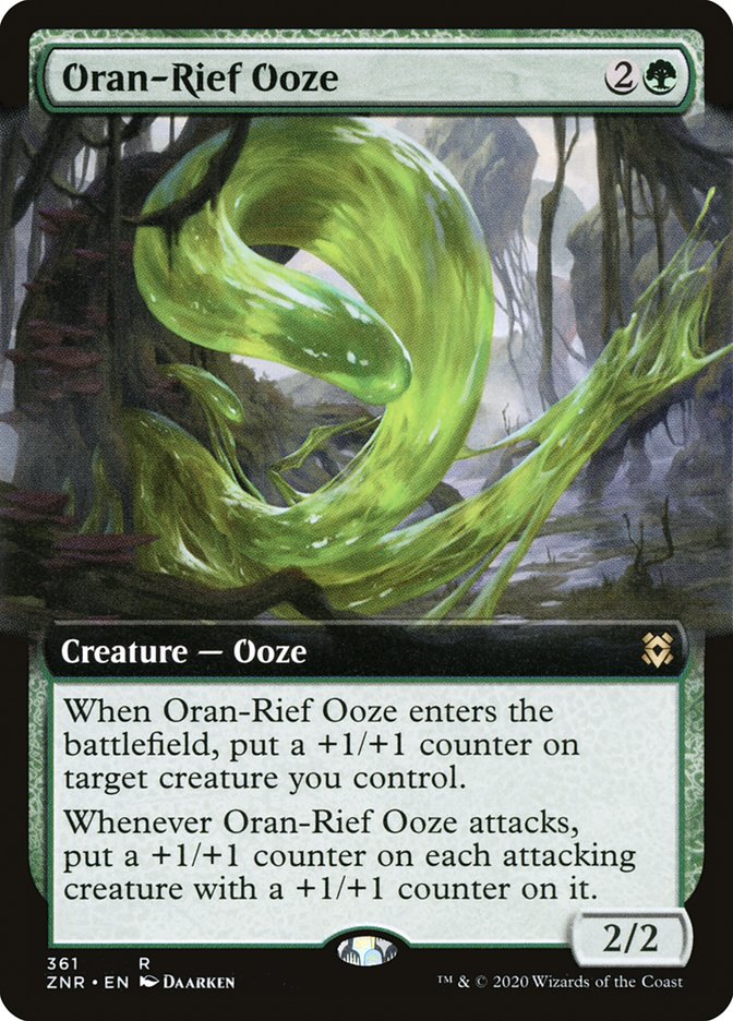 Oran-Rief Ooze (Extended Art) [Zendikar Rising] | Sanctuary Gaming