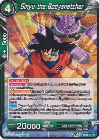 Ginyu the Bodysnatcher (BT10-077) [Rise of the Unison Warrior 2nd Edition] | Sanctuary Gaming