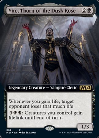 Vito, Thorn of the Dusk Rose (Extended Art) [Core Set 2021] | Sanctuary Gaming