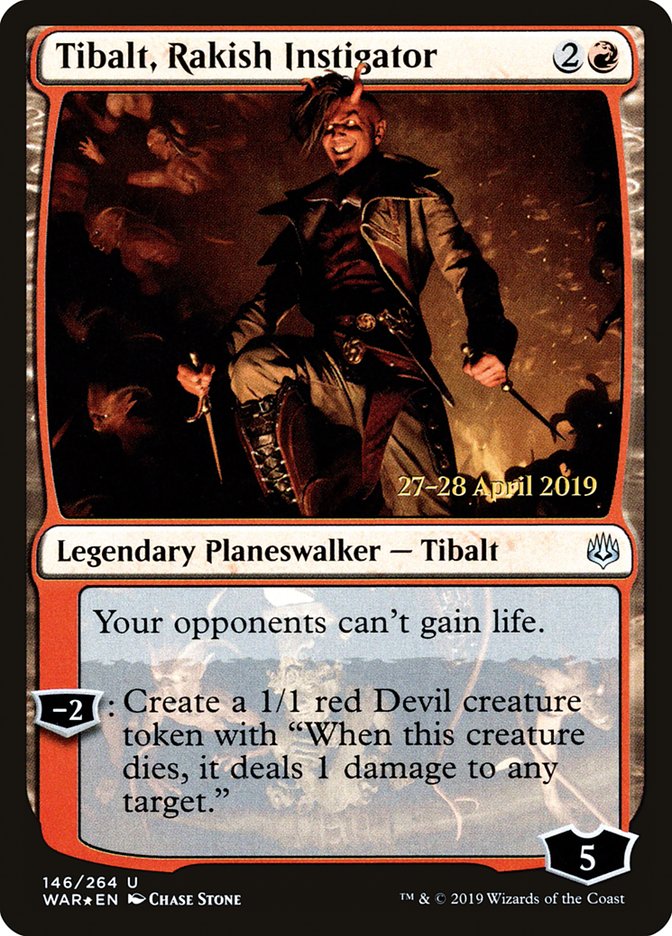 Tibalt, Rakish Instigator  [War of the Spark Prerelease Promos] | Sanctuary Gaming