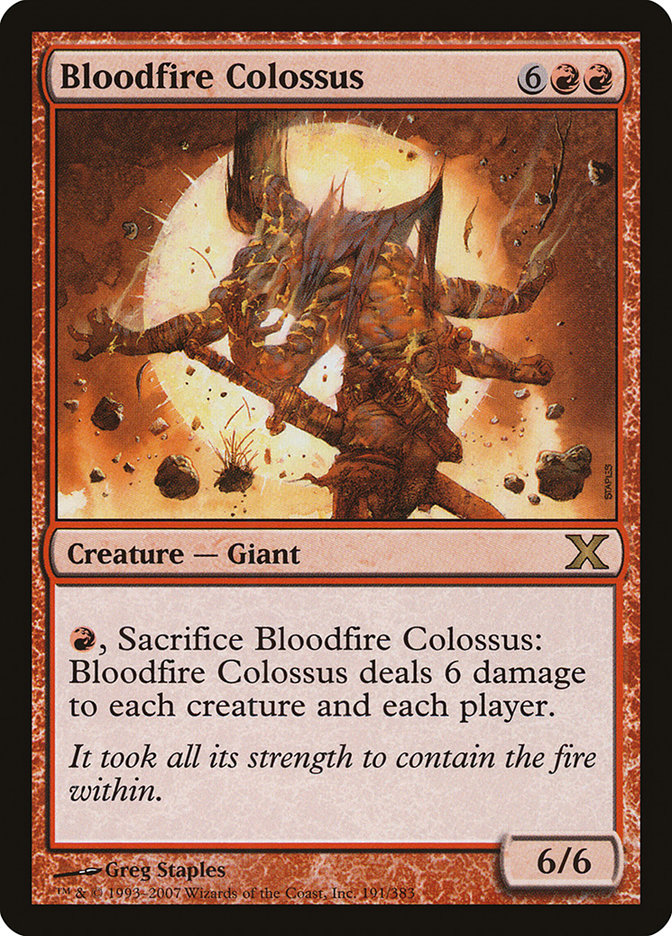 Bloodfire Colossus [Tenth Edition] | Sanctuary Gaming