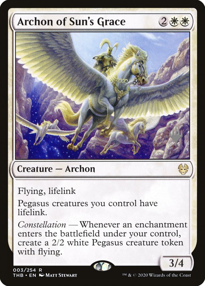 Archon of Sun's Grace (Promo Pack) [Theros Beyond Death Promos] | Sanctuary Gaming