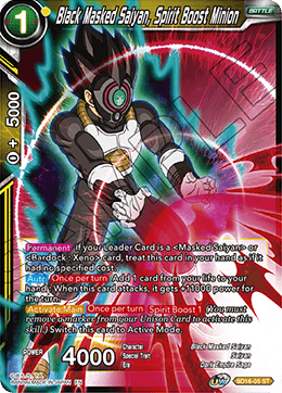 Black Masked Saiyan, Spirit Boost Minion (Starter Deck - Darkness Reborn) (SD16-05) [Cross Spirits] | Sanctuary Gaming