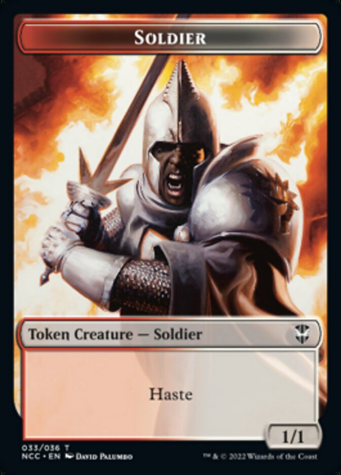 Soldier (33) // Devil Double-sided Token [Streets of New Capenna Commander Tokens] | Sanctuary Gaming