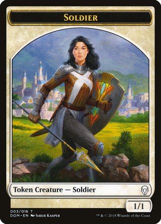 Soldier Token [Dominaria Tokens] | Sanctuary Gaming
