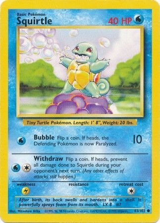 Squirtle (63/102) [Base Set Unlimited] | Sanctuary Gaming