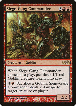 Siege-Gang Commander [Duel Decks: Elves vs. Goblins] | Sanctuary Gaming