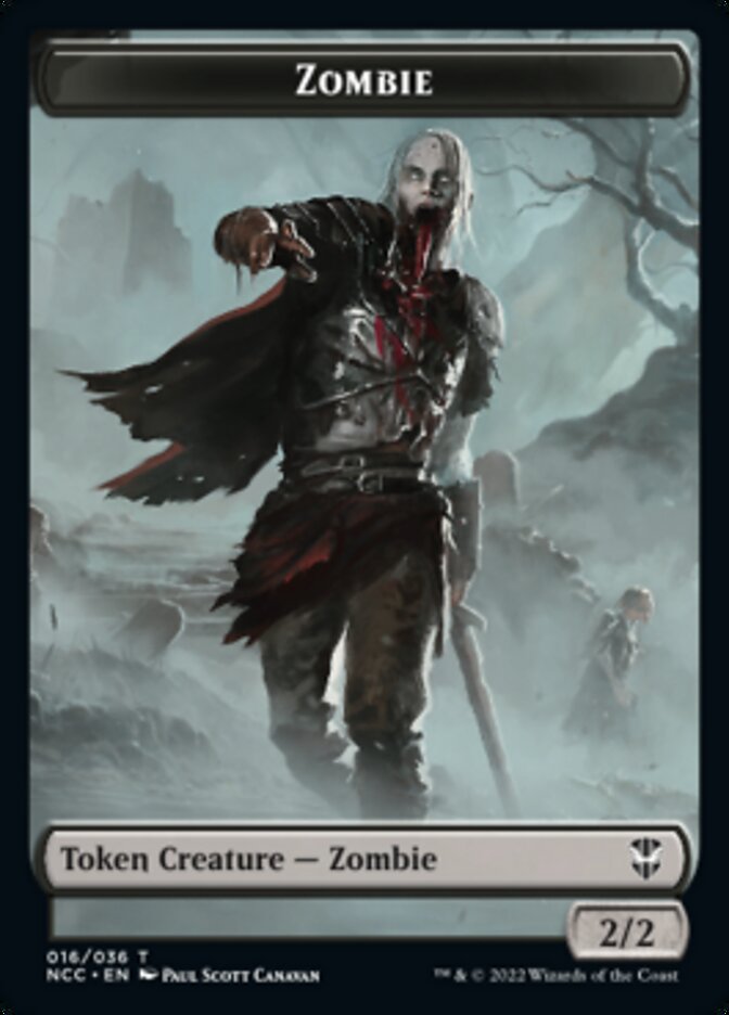 Zombie // Goat Double-sided Token [Streets of New Capenna Commander Tokens] | Sanctuary Gaming
